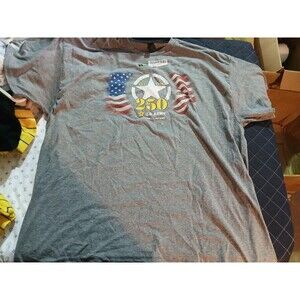 US Army 250th Anniversary T-shirt Military Veteran American Pride Men's Tee 2XL